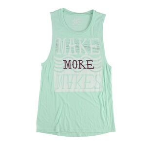 Liquid Force Womens Make More Wakes Muscle Tank Top, Green, NWT